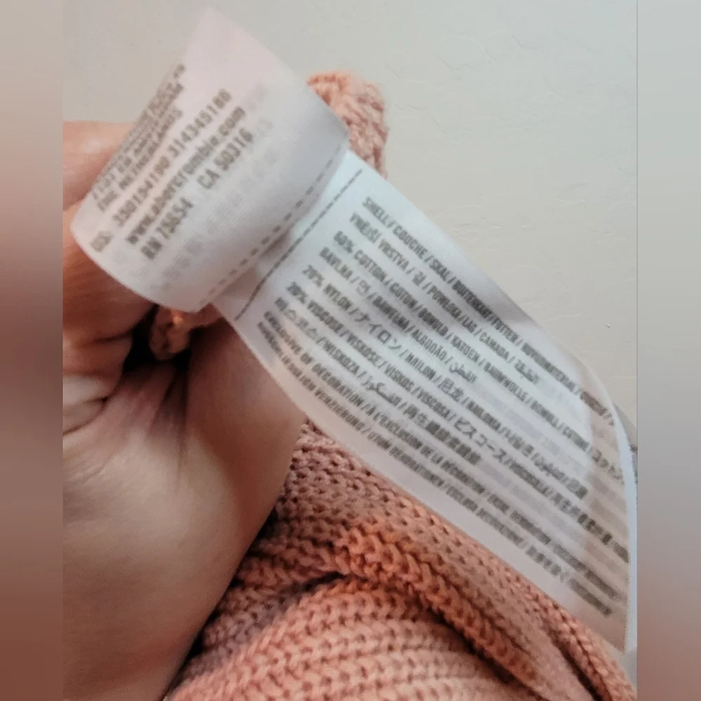 Hollister Pink Crew Neck Sweater Relaxed Fit